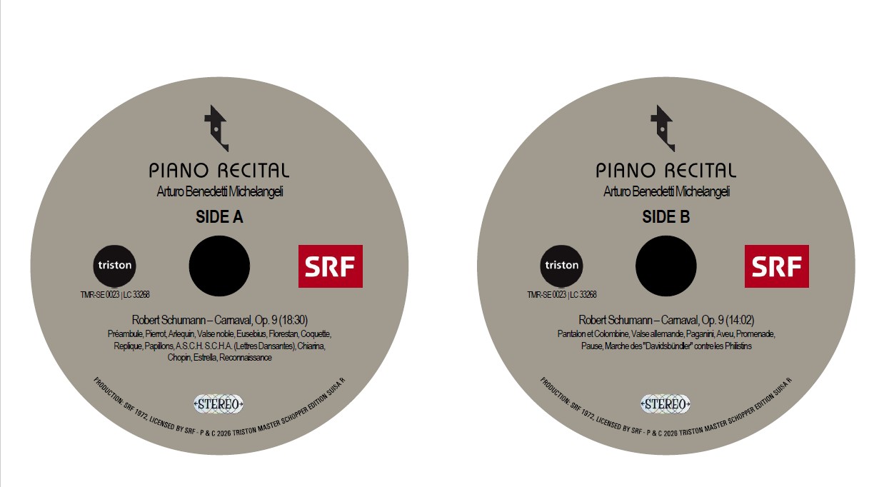 TMR SE23 Michelangeli  Labels AB