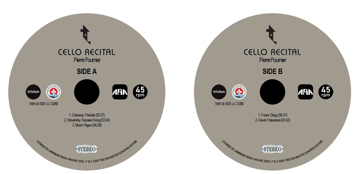 TMR SE25 Fournier 45 RPM Labels AB